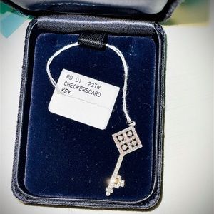 TIFFANY & CO Grace Checkerboard Key Pendant